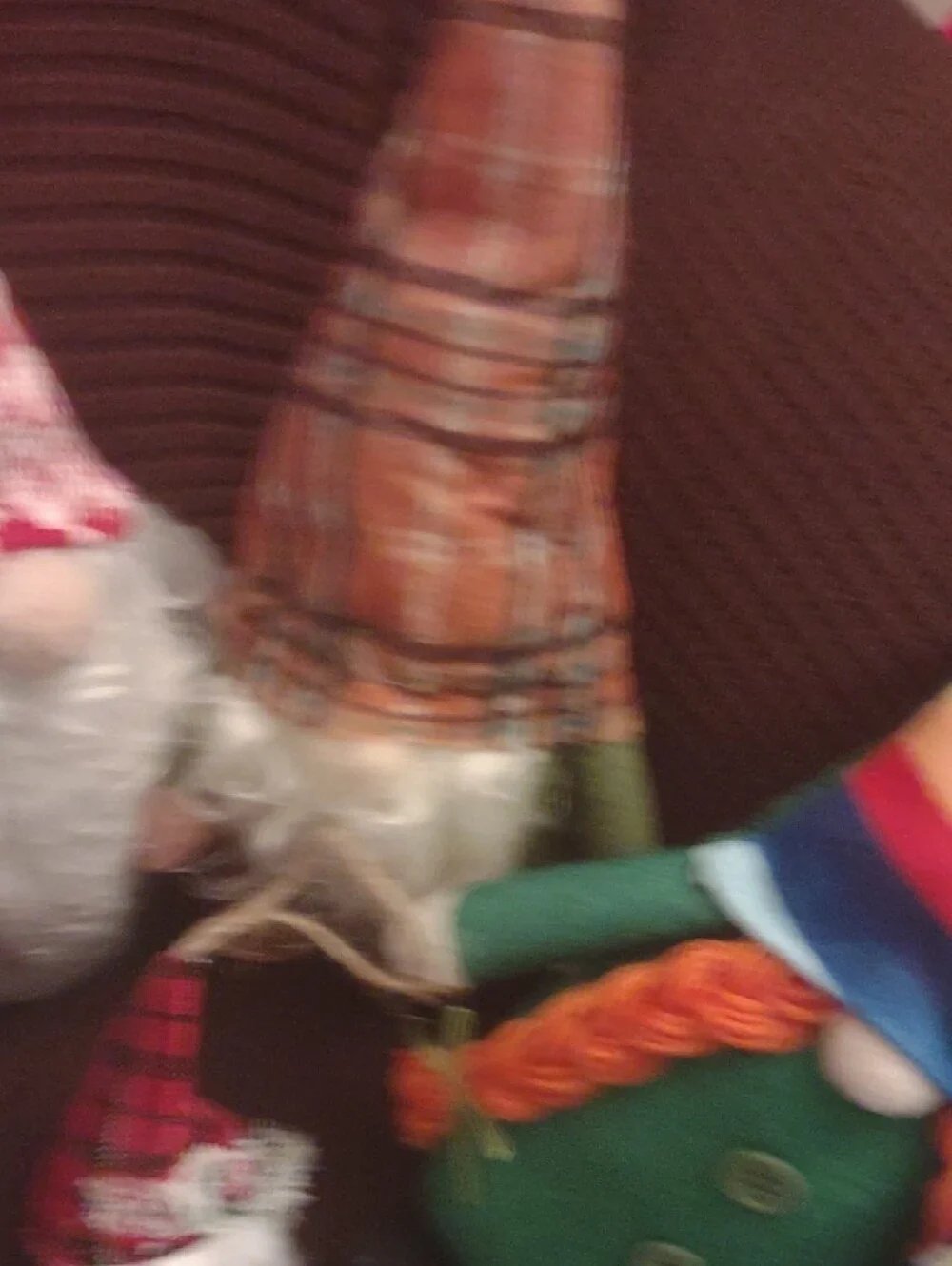 Assorted Decorative Gnome Plush Trio - Red, Pink, Blue & Green